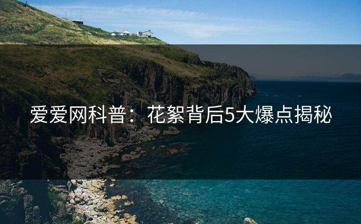 爱爱网科普：花絮背后5大爆点揭秘